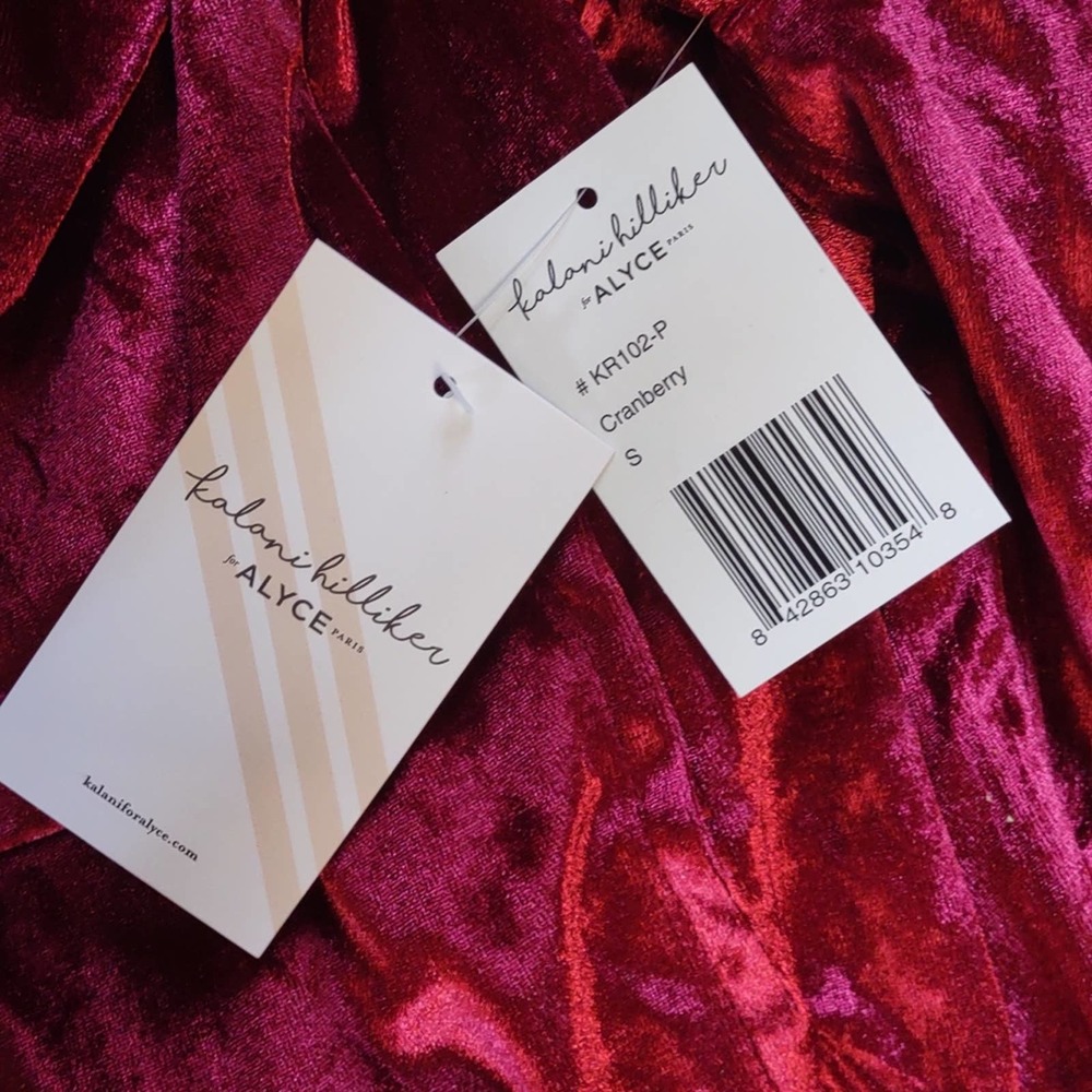 Kalani Hilliker / Alyce Paris One Shoulder Cranberry Short Dress Small - Picture 9 of 10